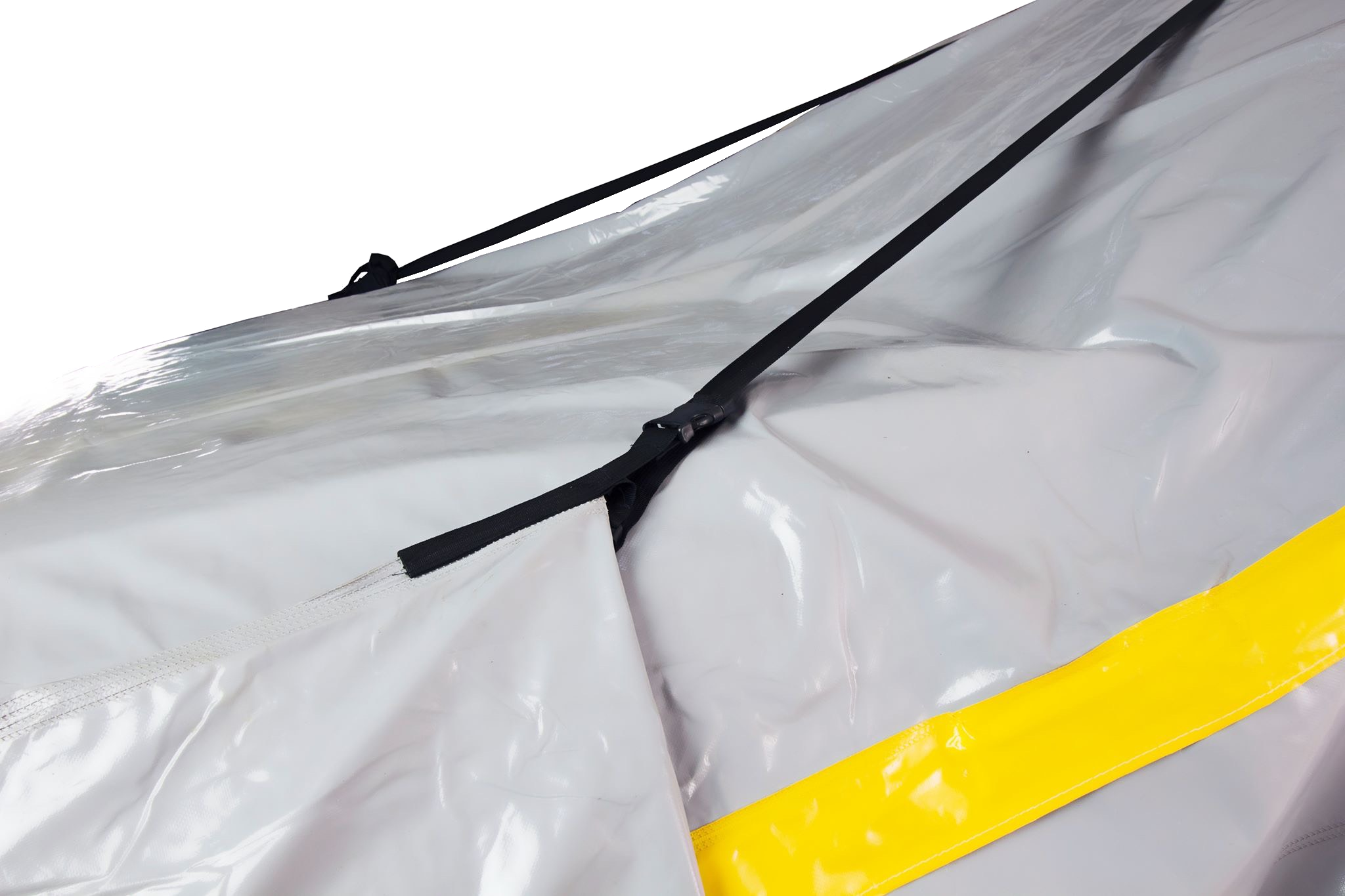 Heavy duty rods install to 4 corners of the antiflood bag. Function as
